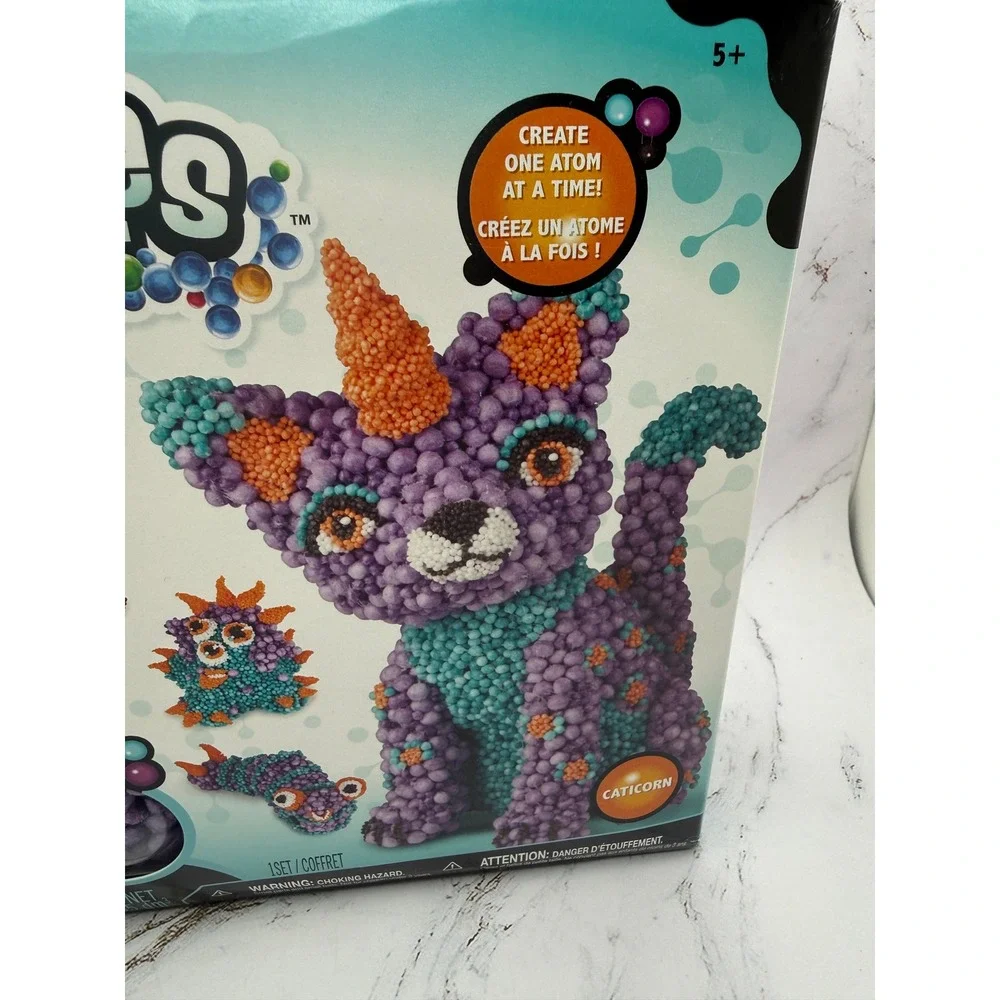 Orb Molecules Caticorn Building Kit Reusable Bonding Spheres Purple Aqua 5+‎ NEW